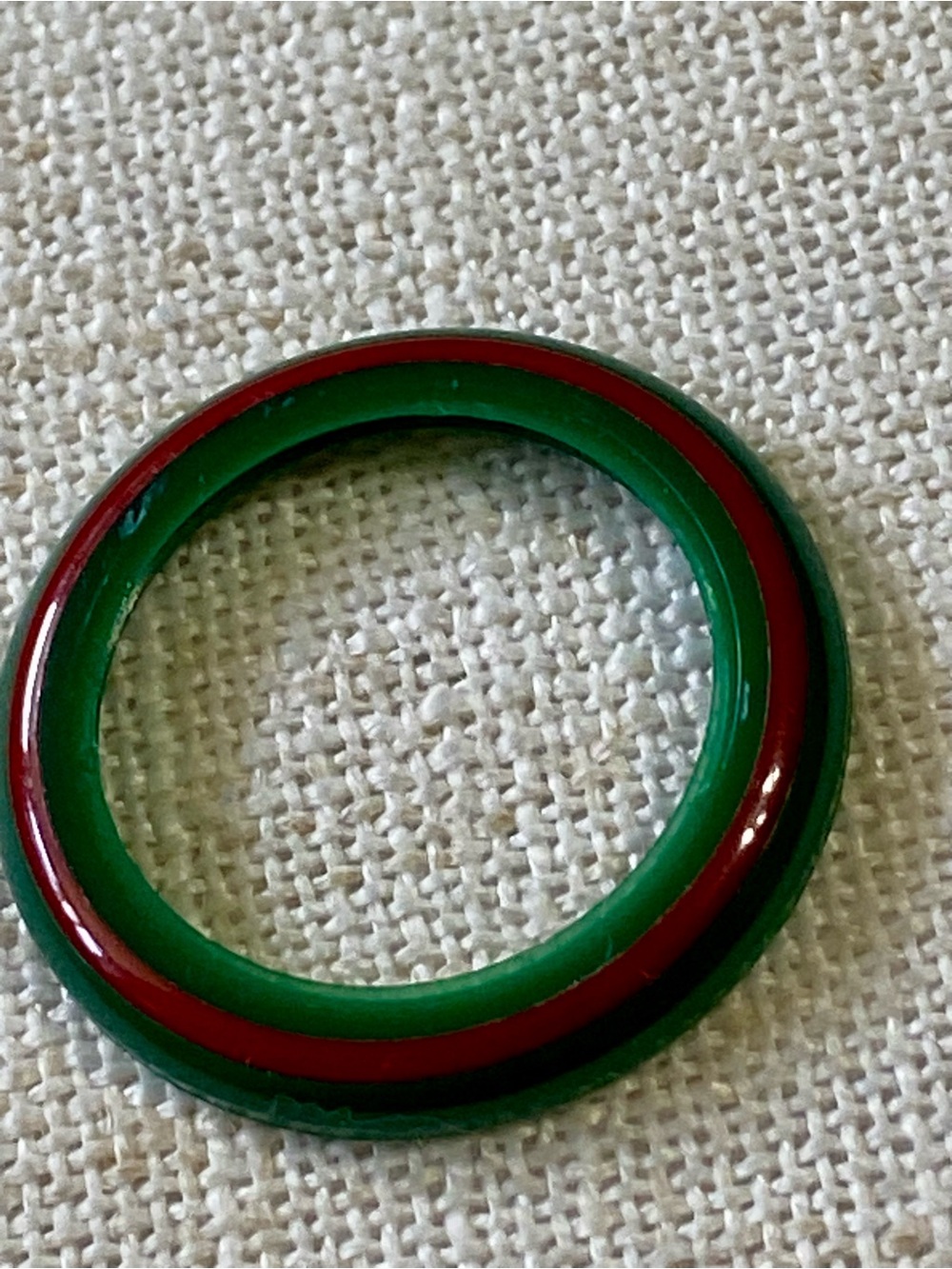 Gucci Women's Bezel Only Red/Green Stripe for Bangle/Bracelet Vintage Watch